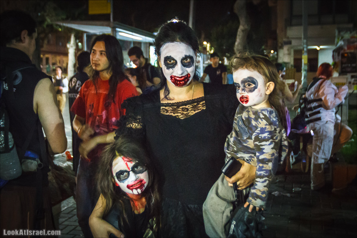 LookAtIsrael.com - Парад зомби в Тель Авиве | Zombie walk TLV, Tel Aviv 2015 |  מצעד זומבים בתל אביב, צעדת הזומבים, זומבי ווק
