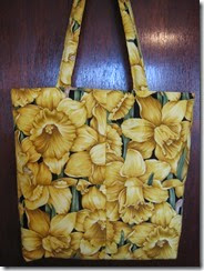 Fractured Flowers Patchwork Daffodil Bag Back
