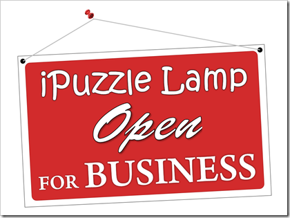 iPuzzle Lamp Open For Business