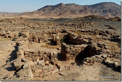 Khirbet en-Nahas Area S, Iron Age four-room workshop, view north, df080207013