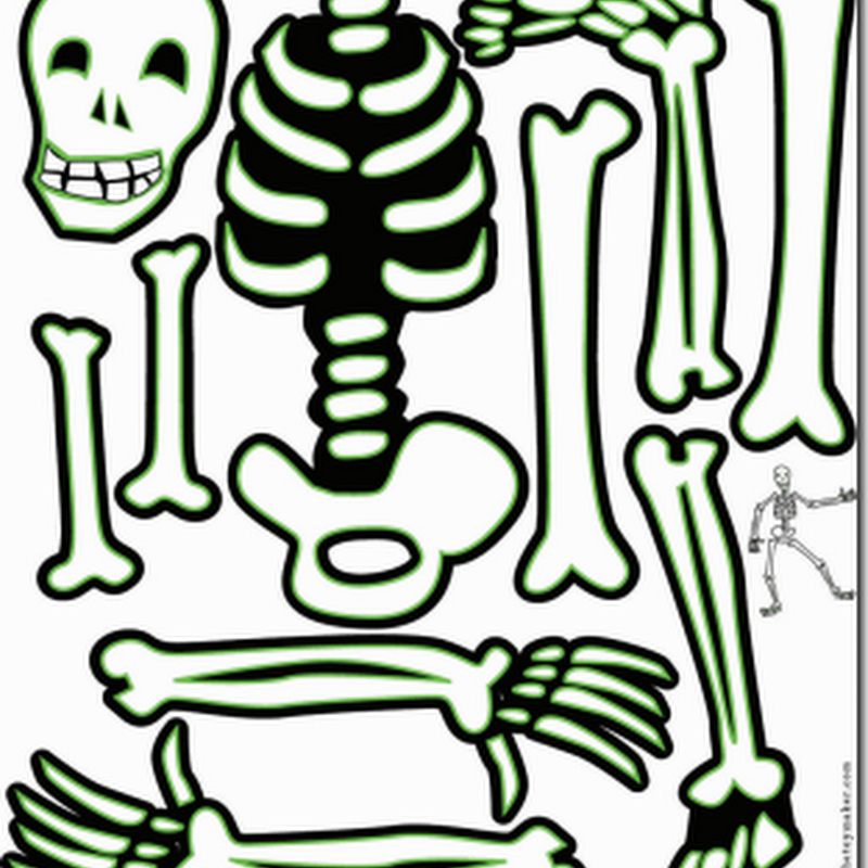 Esqueleto danzante para recortar día muertos