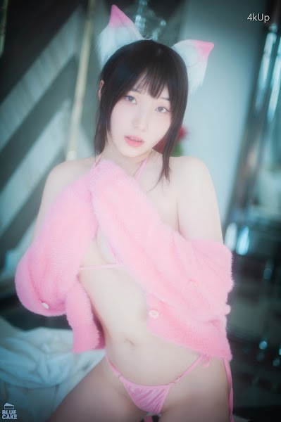 [BLUECAKE] Bambi (밤비) Naughty Cats Pink & Mint RED