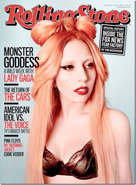 Lady Gaga on cover of Rolling Stone Magazine June 2011