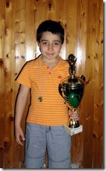 Il vincitore del torneo di scacchi Giuseppe Bruno