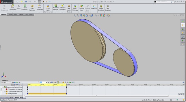 Synchronous Belt with Animation