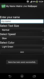 【免費個人化App】My Name Matrix Live Wallpaper-APP點子