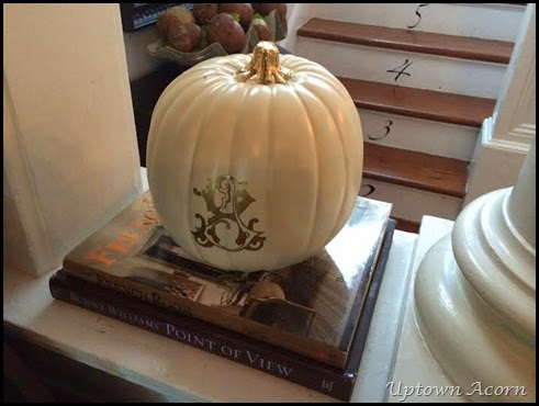 monogram pumpkin
