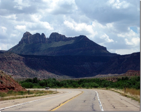 Utah SR 9 heading to Zion National Park.