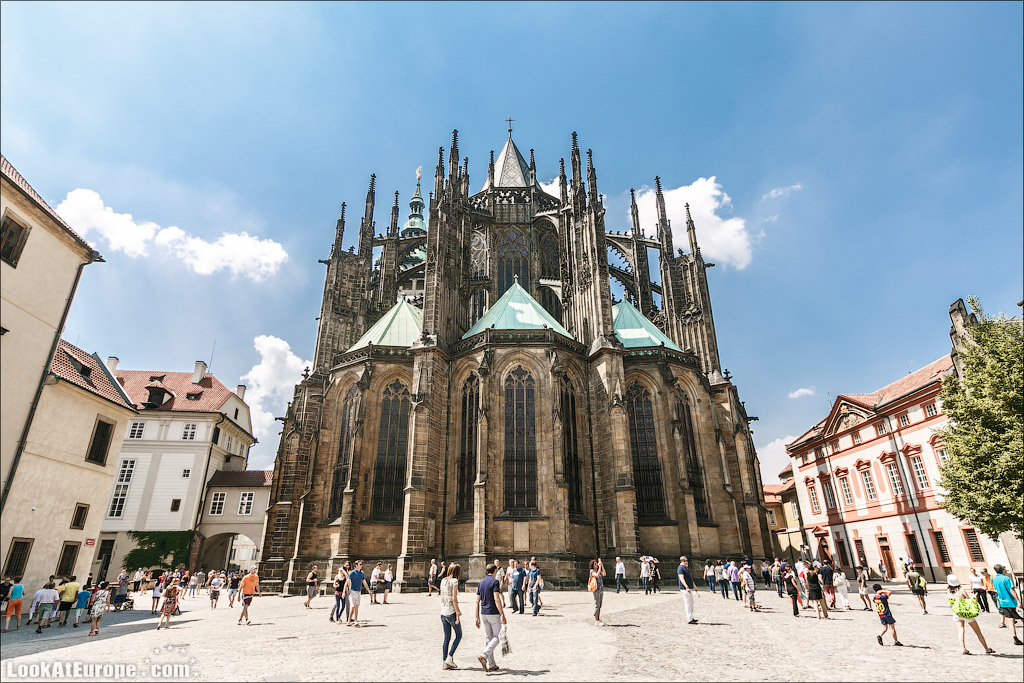 Прага. Собор Святого Вита. Восточная сторона