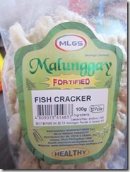 mlgs malunggay fish crackers, 240baon