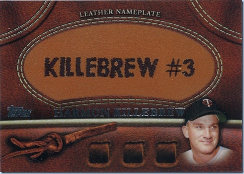 2011 Topps S2 Killebrew Nameplate