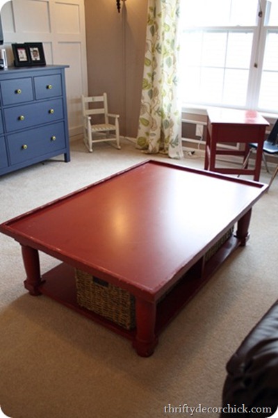 red table