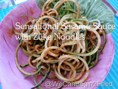 Sensatioinal Sesame Sauce with Zuke Noodles