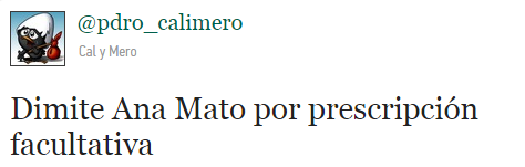 dímite Ana Mato humor