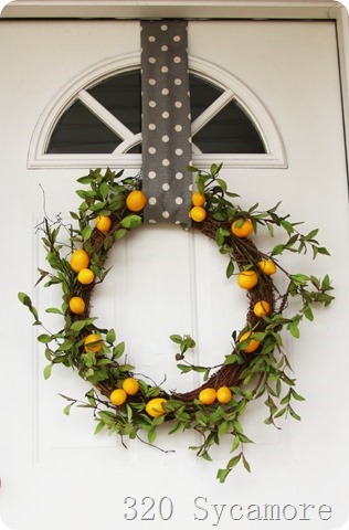 simple lemon wreath -- 320 sycamore