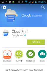 การใช้งาน cloud print ใน google 