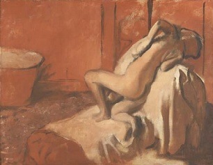 Edgar Degas, After the Bath. Woman Drying Herself, about 1896