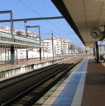 Estação de trem em Aveiro