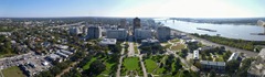 Baton Rouge panorama from the top of the state capitol building.