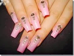 super uñas hermosas en rosa