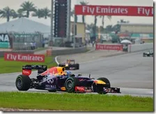 Vettel nel gran premio della Malesia 2013