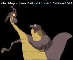 the Magic sword Quest for Carmelot Funny animation.gif
