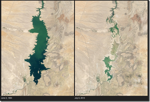 Lago seco en Nuevo Mexico