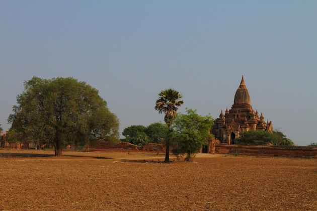 A Bagan Temple on a hot summer afternoon, Burma