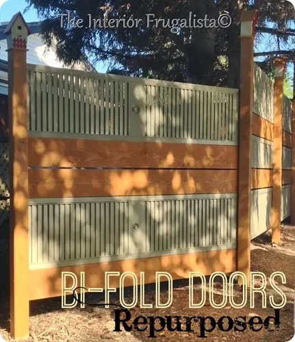 bifold door DIY privacy screen