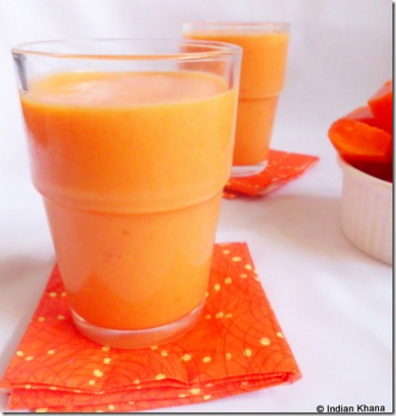 papaya smoothie easy summer drink