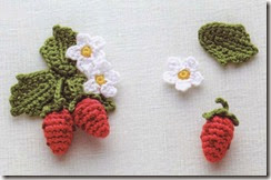 strawberry with flower