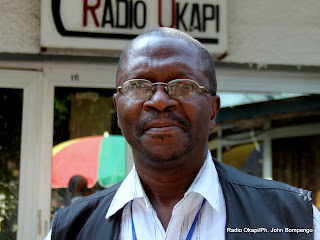 Benoit Kambere, journaliste (Les échos de la région des grands lacs). Radio Okapi/Ph. John Bompengo