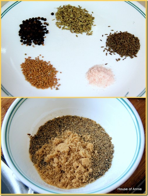 spices for grilled 3-layer pork belly