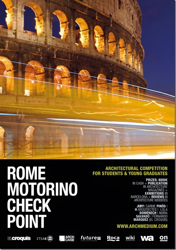 Concurso Arquitectos Rome Motorinio Check Point organizado por Archimedium