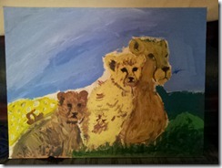 Misha's Cheetah Painting