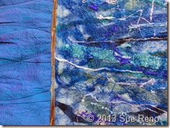 Sue Reno, In Dreams I Saw the Colors Change, Art Quilt, Work in Progress, Detail 3