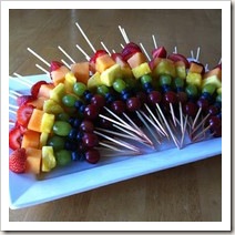 rainbow fruit skewers