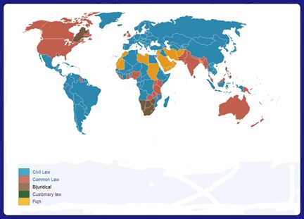 Weltkarte Internationales Recht bis 25.12.2012