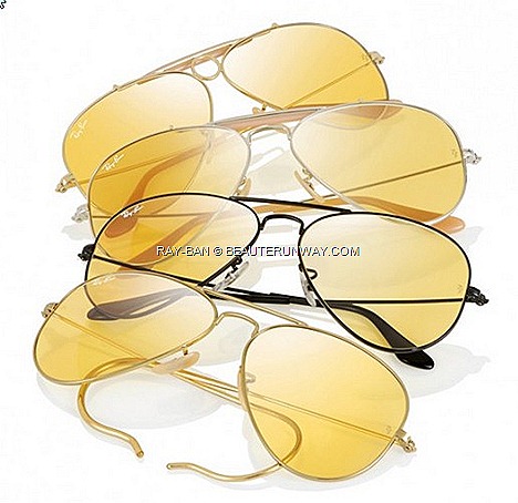 Ray-Ban Ambermatic 2012 Limited Edition four iconic shapes Ray-Ban Classic Aviator with curved temple tips, Ray-Ban Shooter Outdoorsman Laramie, Meteor, Wayfarers at  75th Anniversary Never Hide Ray-Ban Legends Singapore store ION