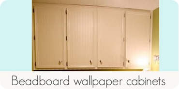 beadboard wallpaper cabinets