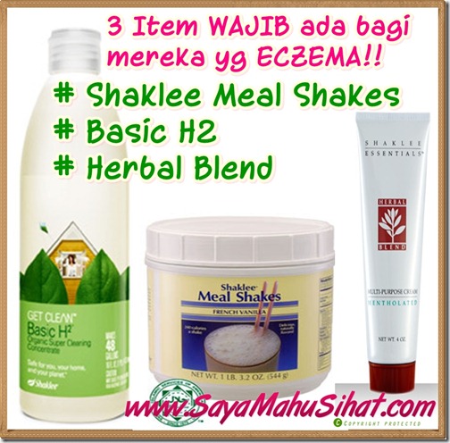 3 Item Wajib ada untuk Eczema di Shaklee_Herbal Blend_Shaklee Meal Shakes_Basic H2