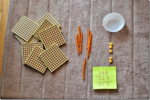 DYNAMIC ADDITION USING MONTESSORI GOLDEN BEADS (REGROUPING OF ONES)