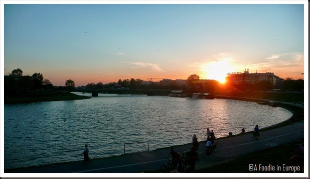 Krakow Sunset River