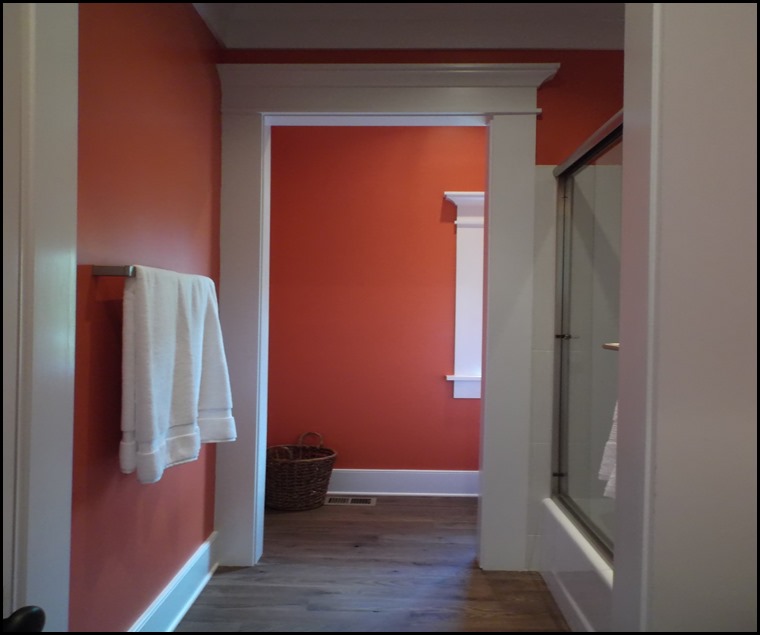 coral powder room