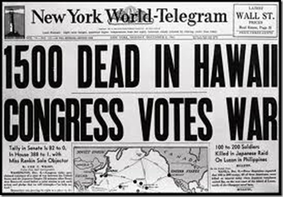 Pearl Harbor Headline