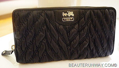 Coach Madison Wallet Quilted Chevron Lindsey 70th anniversary