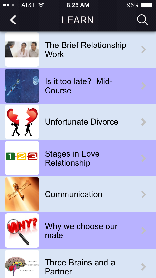 Relationship Help APP Screen 3