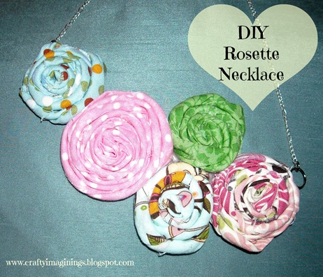 DIY Rosette Necklace