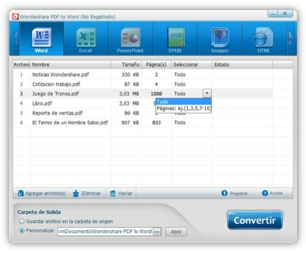 Wondershare PDF to Word Converter para Windows