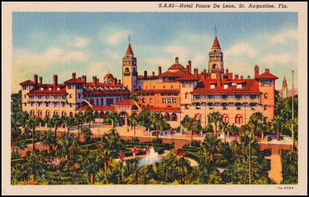 hotel-ponce-de-leon postcard